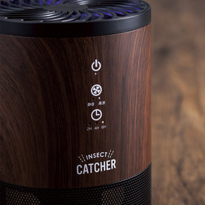 落ち着いた木目柄のLED蚊取り捕虫器 AIC-40M