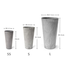 画像をギャラリービューアに読み込む, 自然環境に近い状態を表現できる縦長プランター ART STONE TALL(アートストーン トール)