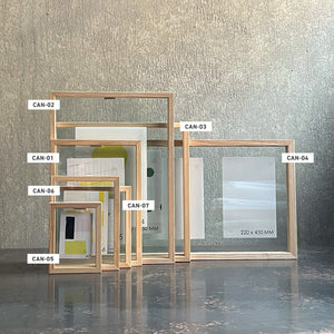 余白が写真を引き立たせる 正方形のフレーム CAN-07