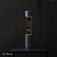 画像をギャラリービューアに読み込む, 点灯すると呼吸をするように流動的に形を変えながらコンクリートの筒を行き来する Dripping Lamp(ドリッピングランプ)