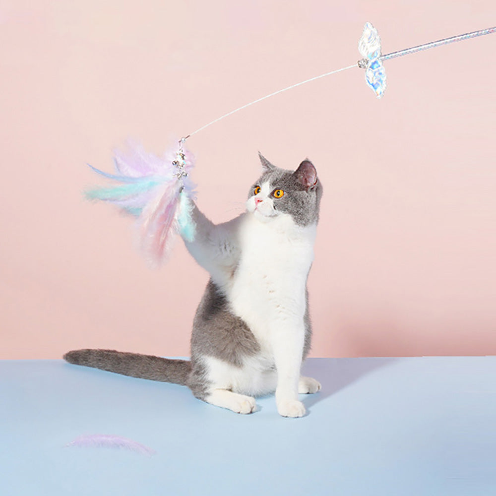 【Cat lovers】猫じゃらし ６点まとめて 天然素材 おまけ棒紐付 猫じゃらし 1738 天然素材 ハンドメイド ねこ おもちゃ おまけ棒