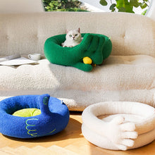 画像をギャラリービューアに読み込む, ユニークなジェスチャーデザインのふわふわ猫用ベッド FINGERS PET BEDS