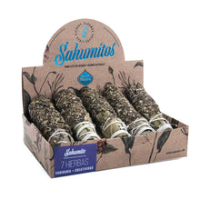 画像をギャラリービューアに読み込む, 乾燥させたセージなどを束にして燃やした煙で浄化するスマッジング INCENSE SMALL SMUGDE BOX x5 /Sagrada Madre(サグラダマドレ)