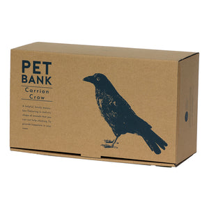 ハシボソガラスのお役立ち貯金箱 PET BANK CARRION CROW(ペットバンク キャリオン クロウ)