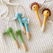 画像をギャラリービューアに読み込む, 太めのコットンロープと、木製の動物型持ち手が楽しい縄跳び SKIPPING ROPE(スキッピング ロープ)