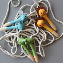 画像をギャラリービューアに読み込む, 太めのコットンロープと、木製の動物型持ち手が楽しい縄跳び SKIPPING ROPE(スキッピング ロープ)