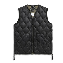 画像をギャラリービューアに読み込む, 柔らかい生地を使用した、着心地◎ミリタリーダウン TAION ミリタリー VネックWジップ ダウンベスト-ソフトシェル(TAION-001ALSZML-1)