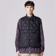 画像をギャラリービューアに読み込む, 柔らかい生地を使用した着心地◎のミリタリーダウン TAION ミリタリー クルーネック ダウンベスト-ソフトシェル(TAION-004ALSBML-1)