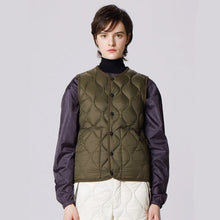 画像をギャラリービューアに読み込む, 柔らかい生地を使用した着心地◎のミリタリーダウン TAION ミリタリー クルーネック ダウンベスト-ソフトシェル(TAION-004ALSBML-1)
