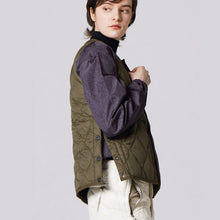 画像をギャラリービューアに読み込む, 柔らかい生地を使用した着心地◎のミリタリーダウン TAION ミリタリー クルーネック ダウンベスト-ソフトシェル(TAION-004ALSBML-1)