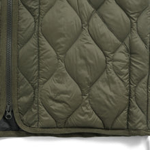 画像をギャラリービューアに読み込む, 柔らかい生地を使用した着心地◎のミリタリーダウン TAION ミリタリー クルーネック ダウンベスト-ソフトシェル(TAION-004ALSBML-1)