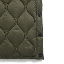 画像をギャラリービューアに読み込む, 柔らかい生地を使用した着心地◎のミリタリーダウン TAION ミリタリー クルーネック ダウンベスト-ソフトシェル(TAION-004ALSBML-1)