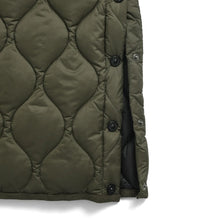 画像をギャラリービューアに読み込む, 柔らかい生地を使用した着心地◎のミリタリーダウン TAION ミリタリー クルーネック ダウンベスト-ソフトシェル(TAION-004ALSBML-1)