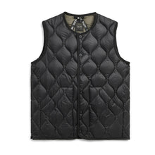 画像をギャラリービューアに読み込む, 柔らかい生地を使用した着心地◎のミリタリーダウン TAION ミリタリー クルーネック ダウンベスト-ソフトシェル(TAION-004ALSBML-1)