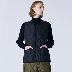 カットソーやタートルネックとの相性が抜群 TAION ミリタリー クルーネックボタン ダウンベスト (TAION-004B2ML-1)