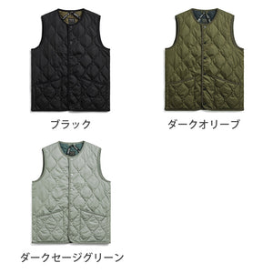 カットソーやタートルネックとの相性が抜群 TAION ミリタリー クルーネックボタン ダウンベスト (TAION-004B2ML-1)