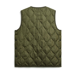 カットソーやタートルネックとの相性が抜群 TAION ミリタリー クルーネックボタン ダウンベスト (TAION-004B2ML-1)