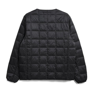 軽くて暖かく着回しやすいシンプルなデザイン TAION ベーシック クルーネックボタン インナーダウンジャケット(TAION-104)