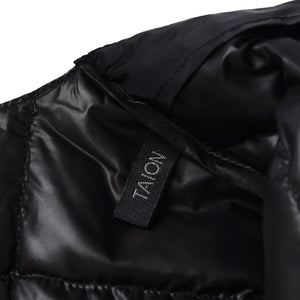 軽くて暖かく着回しやすいシンプルなデザイン TAION ベーシック クルーネックボタン インナーダウンジャケット(TAION-104)