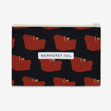 画像をギャラリービューアに読み込む, フラットな形状で使えば使うほど馴染むリネン素材のポーチ WARMGREY TAIL の FLAT POUCH