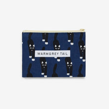 画像をギャラリービューアに読み込む, フラットな形状で使えば使うほど馴染むリネン素材のポーチ WARMGREY TAIL の FLAT POUCH