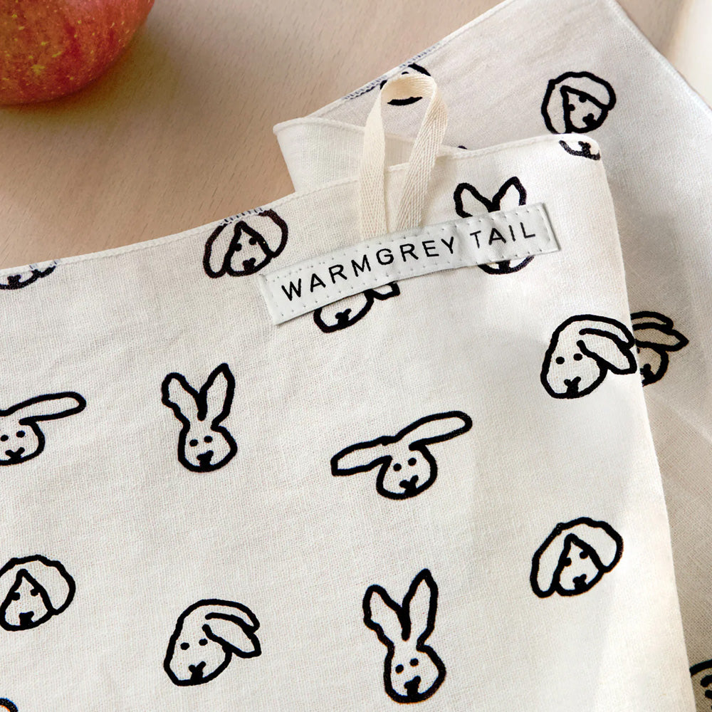 最高品質のリネン・コットン混紡生地を使用した WARMGREY TAIL の KITCHEN CLOTH 2(キッチンクロス)