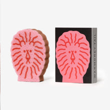 画像をギャラリービューアに読み込む, ライオンのイラストがプリントされたスポンジ WARMGREY TAIL の LION DISH SPONGE