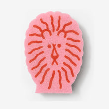 画像をギャラリービューアに読み込む, ライオンのイラストがプリントされたスポンジ WARMGREY TAIL の LION DISH SPONGE