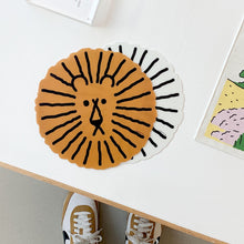 画像をギャラリービューアに読み込む, ライオンイラストのマウスパッド WARMGREY TAIL の LION MOUSE PAD