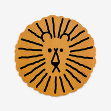 画像をギャラリービューアに読み込む, ライオンイラストのマウスパッド WARMGREY TAIL の LION MOUSE PAD