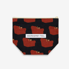 画像をギャラリービューアに読み込む, 物をたっぷり収納できるポーチ WARMGREY TAIL の STANDING POUCH