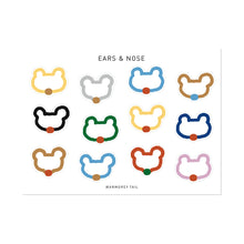 画像をギャラリービューアに読み込む, イラストに沿って型抜かれているホワイトコーティングステッカー WARMGREY TAIL の STICKER(ステッカー)