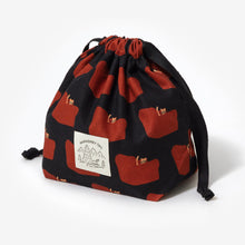 画像をギャラリービューアに読み込む, たっぷり収納 簡単に開け閉めできるポーチ WARMGREY TAIL の STRING POUCH