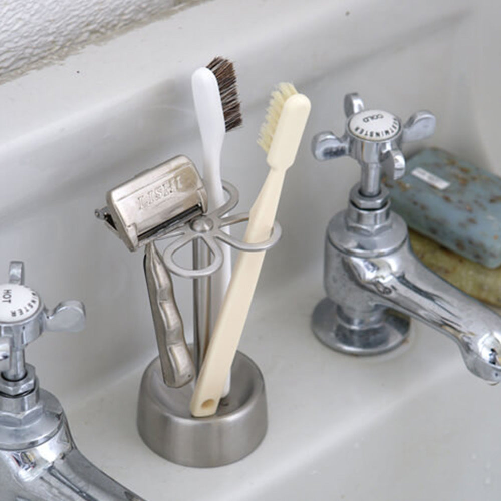 歯ブラシを清潔に維持する小さな一輪の花 4-HOLES TOOTHBRUSH