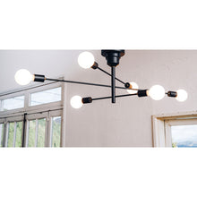 画像をギャラリービューアに読み込む, アームとソケットと電球のみで構成されたミニマルデザインのシーリングライト Astre(アストル)