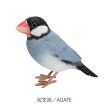 画像をギャラリービューアに読み込む, リアルな文鳥のオブジェBIRDIE BILL JAVA SPARROW(バーディ ビル ジャバ スパロー)