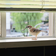 画像をギャラリービューアに読み込む, リアルなスズメのオブジェ BIRDIE BILL SPARROW(バーディ ビル スパロー)