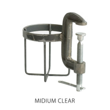画像をギャラリービューアに読み込む, がっちり固定の安定感、無骨で力強い万力型ホルダー BOTTLE CLAMPER(ボトル クランパー)