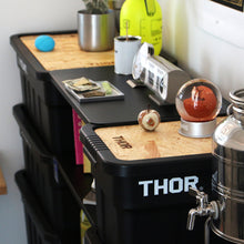 画像をギャラリービューアに読み込む, THOR LARGE TOTE WITH LID 53L、75L専用スチール製天板 Bridge Board For Thor Large Totes 53L and 75L(ブリッジボード フォー ソー ラージトート 53L アンド 75L)