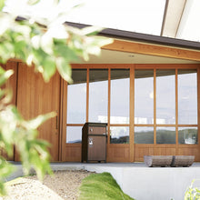 画像をギャラリービューアに読み込む, 木目を生かした住宅にピッタリな宅配ボックス付きポスト(GALVA)