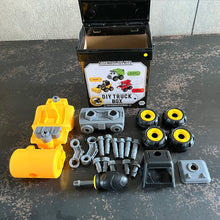 画像をギャラリービューアに読み込む, 遊び終わったら専用パッケージに収納できる知育玩具 DIY TRUCK BOX(ディーアイワイトラック ボックス)