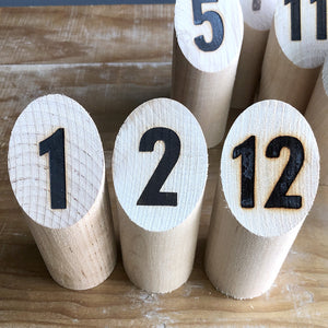 お子様でも楽しめる小さめの モルック・ミニ