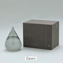 画像をギャラリービューアに読み込む, 天候の変化で結晶の形が変わる しずく型のオブジェ Tempo Drop mini(テンポ ドロップ ミニ)