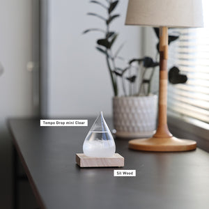 天候の変化で結晶の形が変わる しずく型のオブジェ Tempo Drop mini(テンポ ドロップ ミニ)
