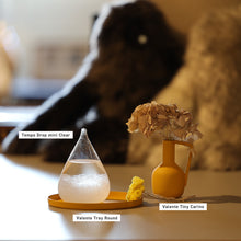 画像をギャラリービューアに読み込む, 天候の変化で結晶の形が変わる しずく型のオブジェ Tempo Drop mini(テンポ ドロップ ミニ)