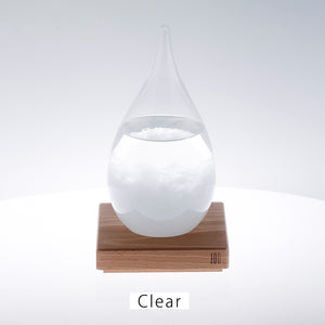 天候の変化で結晶の形が変わる しずく型のオブジェ Tempo Drop(テンポ ドロップ)