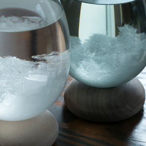 天候の変化で結晶の形が変わる たまご型のオブジェ Tempo Pulse(テンポ パルス)