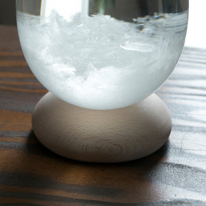 天候の変化で結晶の形が変わる たまご型のオブジェ Tempo Pulse(テンポ パルス)