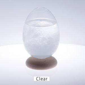 天候の変化で結晶の形が変わる たまご型のオブジェ Tempo Pulse(テンポ パルス)