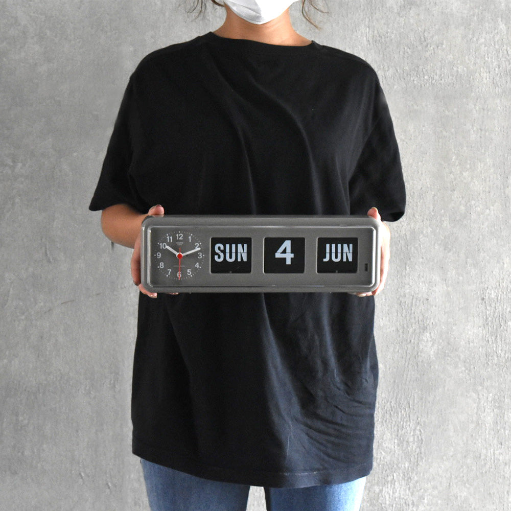 シンプルなオートカレンダー付クロック Twemco Calendar Clock #BQ-38